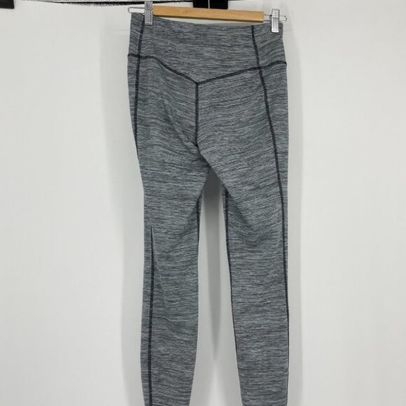 Nike Dri Fit grey Heathered recycled  leggings 27” small - Picture 3 of 16